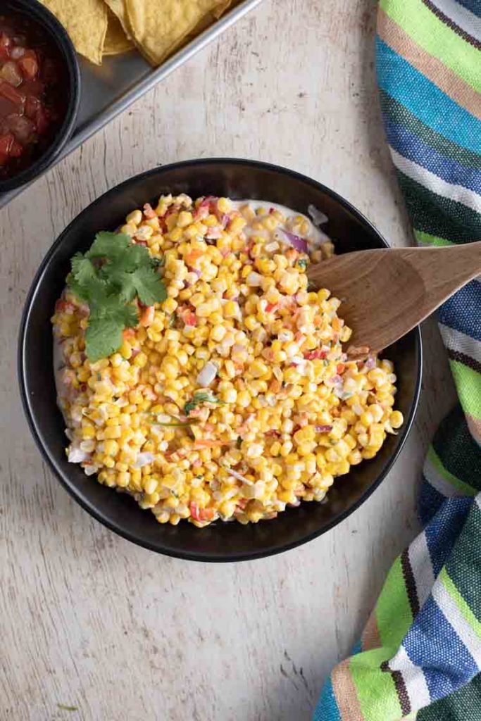 Corn Salad in Bowl